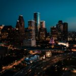 Houston, TX City Skylines at Night
